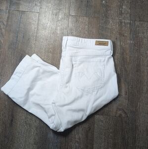 Levi's White Capri Jeans, Levi's 545 Capri